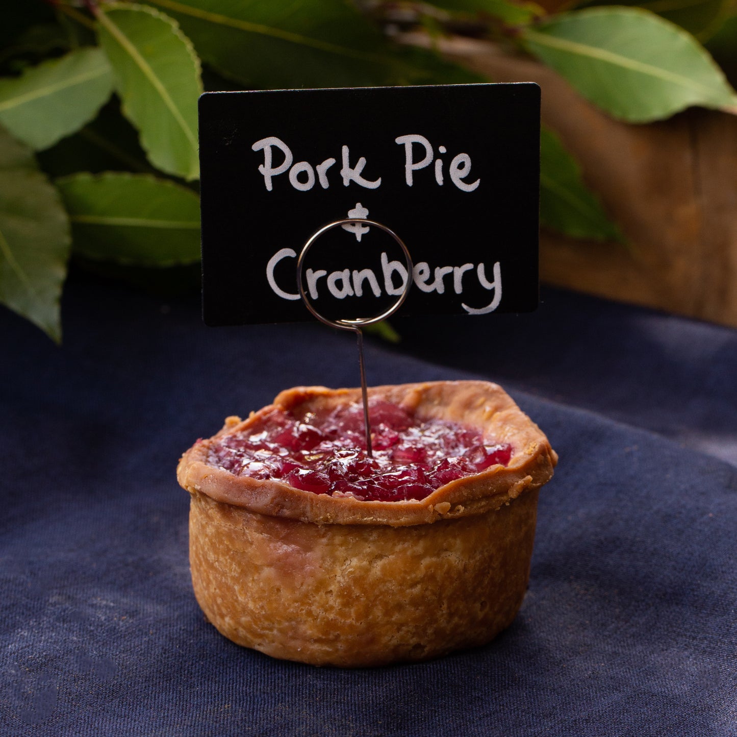 Picnic Pork Pie with Cranberry Top