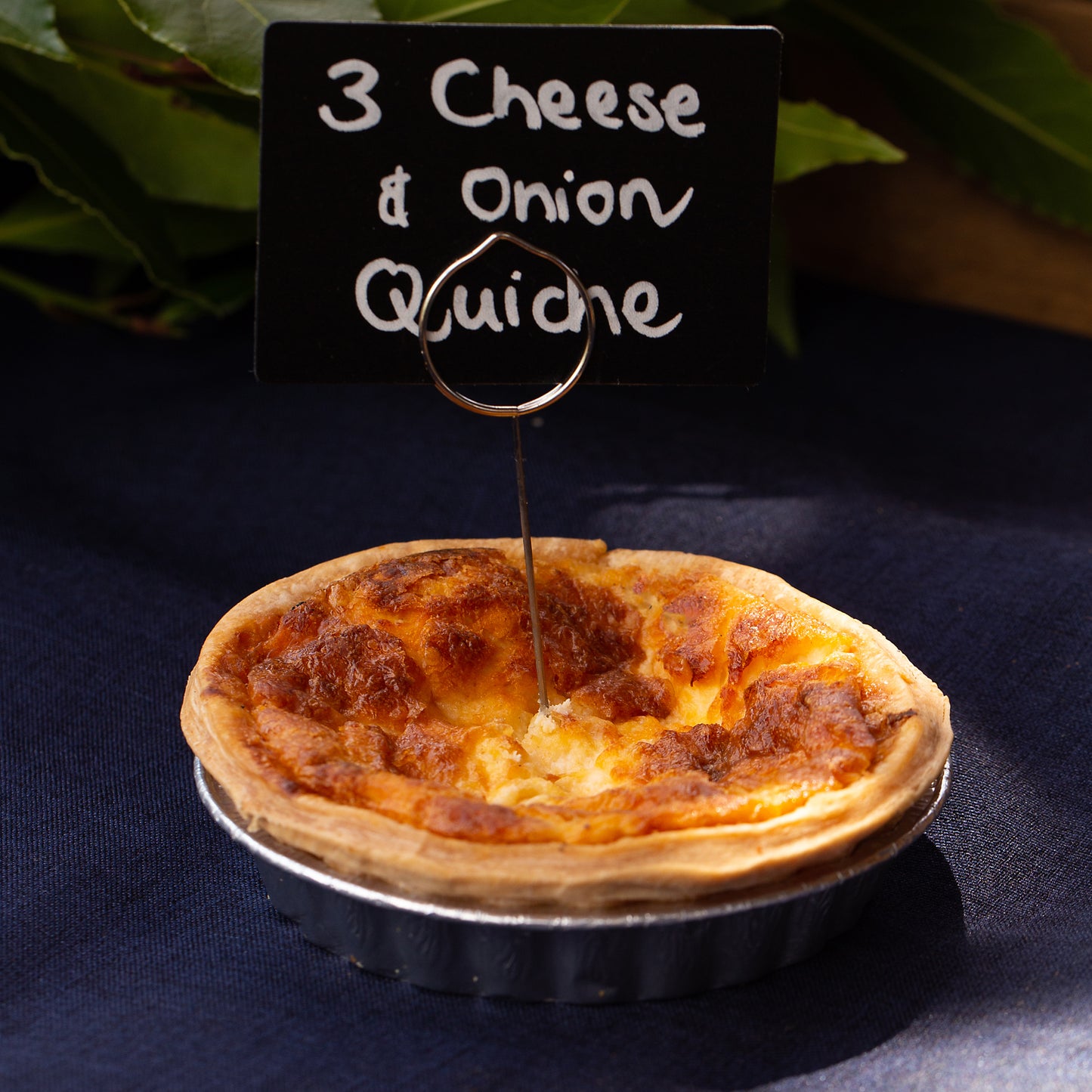Individual Three Cheese & Onion Quiche