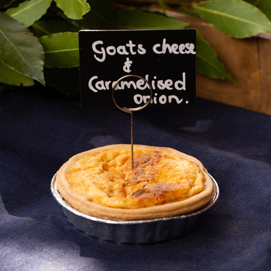 Individual Goats Cheese & Caramelised Onion Quiche