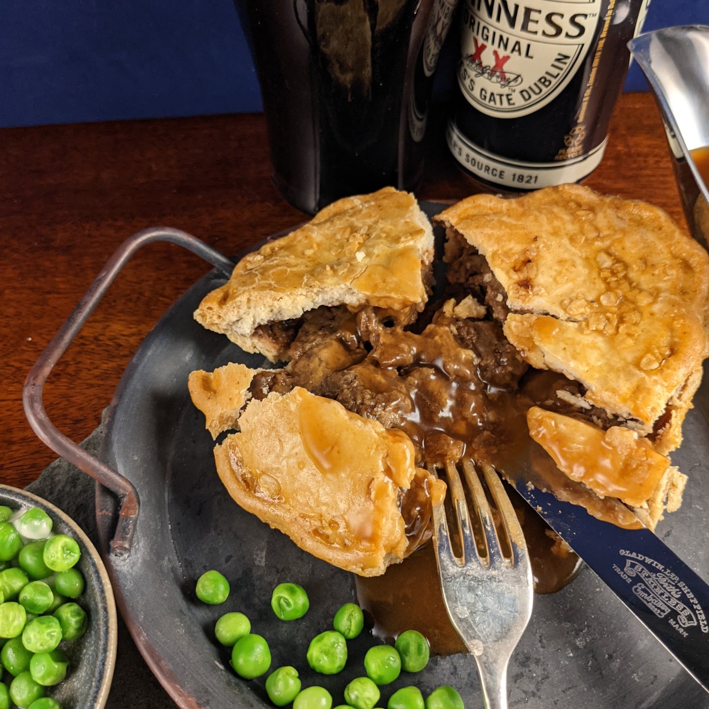 Steak, Guinness & Cheddar Pie